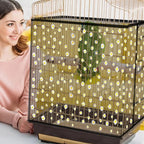 Daoeny Bird Cage Seed Catcher, Large Bird Cage Cover, Adjustable Soft Airy - Image 5