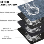 Dog Food Mats for Floors Absorbent, Pet Cat Food Mat - Image 3
