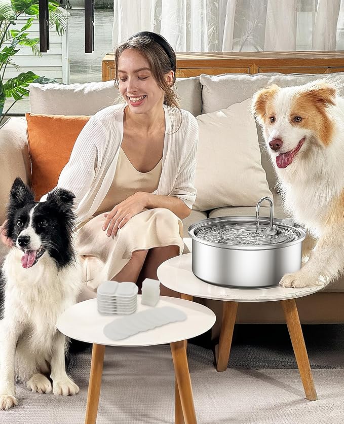 oneisall Dog Water Fountain for Large Dogs, 7L/230oz/1.8G Stainless Steel Dog - Image 7