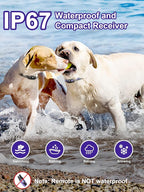 Bousnic Dog Shock Collar 2 Dogs - 3300 ft Waterproof Training Collar - Image 4