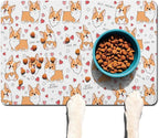 Corgi Dog Food & Water Mat, Pet Feeding Mat - Image 2