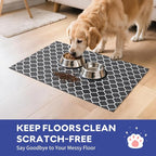Cooyes Large Dog Food Mat 17.5"×36", Ultra-Absorbent Dog Bowl Mat - Image 5