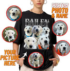 IZI POD Custom Dog Shirt for Women, Personalized Pet Face Photo Shirt, Bootleg - Image 2