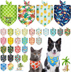 SCENEREAL 30 PCS Dog Bandanas Bulk, Summer Pet Bibs by SCENEREAL