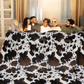 Bnuitland Cow Print Throw Blanket, Large Size 90x90 Inches by BNUITLAND