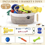 Zopeal Puppy Dog Toy Gift Storage Basket - Image 2