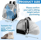 Cat Backpack Carrier, Expandable Pet Carrier Backpack - Image 2