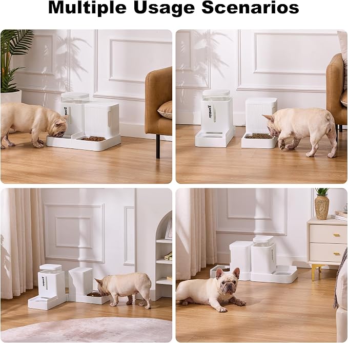 Gravity Dog Food and Water Dispenser, 2 in 1 Automatic Dog Feeder - Image 8