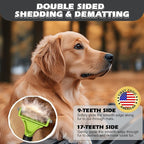 3PCS Pet Grooming Rake & Metal Comb & Flea Comb - Image 3