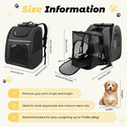 Zavothy Cat Backpack Carrier, Expandable Airline Approved Pet Backpack - Image 2