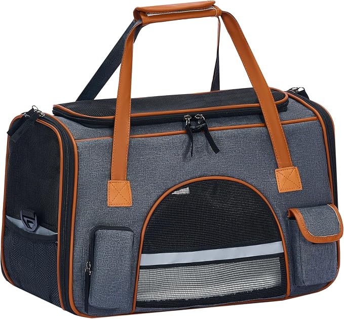 Pesen 20x12x11 Inches Cat Carrier– Fits Pets Up to 28 lbs, Anti-Collapse Design by Unknown