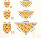 30 Pcs Fall Dog Bandanas Bulk 25 Inch Stitch Edge Dog Bandanas - Image 2