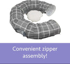 Kitty City Large Cat Tunnel Bed, 2-in-1 Zip-Together Cat Play Tunnel & Plush - Image 4