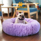 Calming Donut Dogs Beds for Small Dogs Washable, 23inch Plush Round Pet Bed for - Image 6