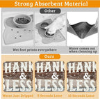 Thankful Feeding Mat, Blessed Absorbent Quick-Dry Cat Dog Food and Water Bowl - Image 3