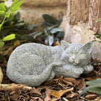 Cats Memorial Stone Garden Statue, Pet Statues Gifts by GardenWhisper