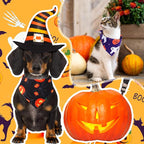 Abbylike 50 Pcs Halloween Dog Bandanas Bulk Pumpkin Bandanas - Image 4