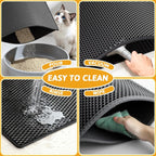Pieviev Cat Litter Mat Double Layer Waterproof Urine Proof Trapping Mat 1 Pack) - Image 6