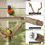 REHALY Large Bird Perch Stand, Paw Grinding Forks, Stand & Toys - Image 3