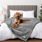PetAmi Waterproof Dog Blanket for Queen Bed Large XL Dog Throw for Couch Cover by PetAmi