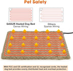 GASUR Heated Cat Bed, Waterproof Cat Heating Pad Indoor w/Timer, Temp - Image 5