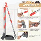 Heeyoo Dog Pooper Scooper, Dog Poop Tray and Rake Set, Pet Waste Removal Scoop - Image 4