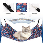 Cat Hammock for Cage Hanging Reversible 2Pack, Pet Hammock Bed Adjustable - Image 2