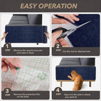 78.7"X15.8" Cat Scratching Mat, Self-Adhesive Cats Carpet, DIY Scratch - Image 6