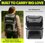 Cat Backpack Carrier for 2 Cats, Kittens or Small Dogs, Foldable & Breathable - Image 3