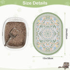 Bienbee Cat Litter Mat, Urine and Water Proof, Bean-Green M - Image 6