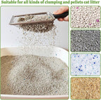 2Pcs Cat Litter Scoop Metal Stainless Steel Mesh Kitty Litter Scoop - Image 4