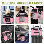 Premium Cat Carrier for Pets Up to 20 Lbs, Cat Travel Bag Soft-Sided Backpack - Image 3