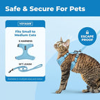 Voyager Escape-Proof Step-in Lock Cat Harness & 5ft Neoprene-Handle Leash Set - Image 2