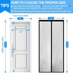 RELIANCER Magnetic Thermal Insulated Door Curtain, Waterproof EVA Door Cover - Image 2