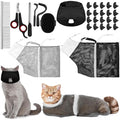 10 Pcs Cat Bathing Bag Set Pet Mesh Shower Bag Anti Bite and Scratch Pet by Kritkin