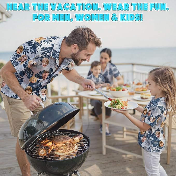 Custom Hawaiian Shirt with Face Photo Picture - Image 7