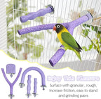 PINVNBY 5 Pack Bird Perch Resin Bird Beak Grinding Stone Parrot Cage Stand - Image 6