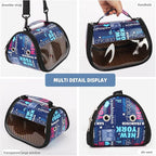 Transparent Small pet Carrier, Adjustable Shoulder Strap, Detachable Bamboo and - Image 5