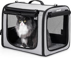 Pecute Dog Car Carrier Light Weight 19.7×16.9×14.8in, Dog Carrier Easy to by pecute