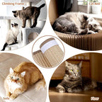 4 Pack Cat Scratcher Mat, 15.7x7.8 Inch Sisal Scratching Pad - Image 7
