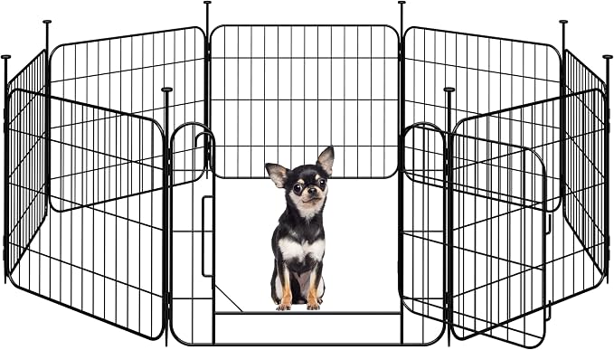 Yaheetech Expandable Dog Playpen, 8 Panel 20 inch Puppy Playpen by Yaheetech