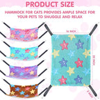 8 Pcs Reversible Cat Hammock Plush Ferret Hammock Hanging Bed - Image 2