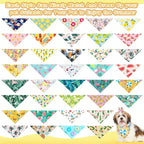 Reginary 120 Packs Dog Bandanas Bulk Dog Scarf Adjustable Holiday Pet Scarf - Image 3