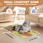Sisal Cat Scratcher Mat, Cat Wall Scratcher - Image 2
