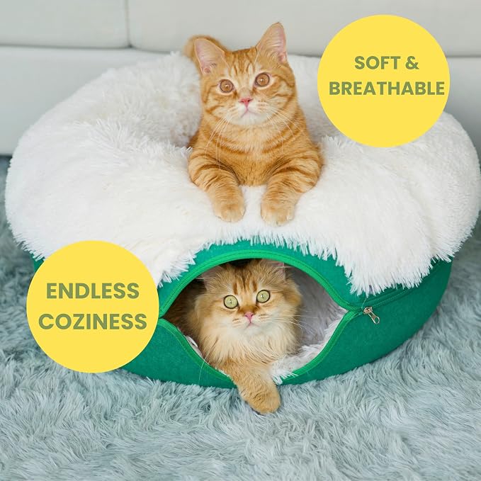 CATTASAURUS Peekaboo Cat Cave for Multiple & Large Cats Up to 30-45 Lbs - Image 5