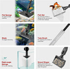 Lpraer Multifunction 7 PCS Aquarium Cleaning Tools Bundle Kit Set Adjustable - Image 2