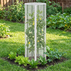 4 Pcs Garden Bird Netting for Round Plant Cage, Tomato Trellis Insect Bird - Image 6
