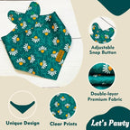 Spring Dog Bandanas with Snap Button, 2 Pack Floral Dog Scarf - Image 5