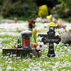 Grave Decorations for Cemetery: Forever in Our Hearts Metal Pet Grave Marker - Image 6