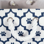 Bone Dry Pet Storage Collection Lattice Paw Print, Small Round - Image 3